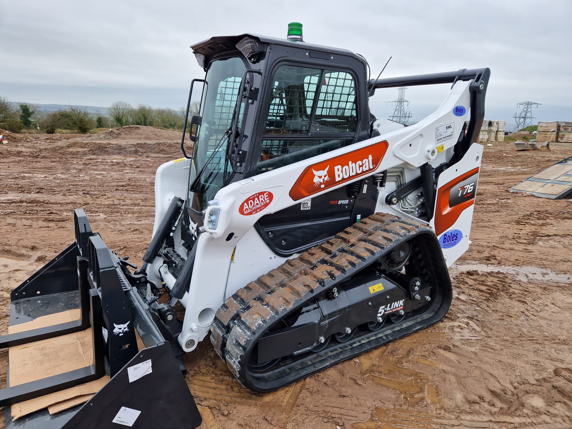 Bobcat T76 Track Loader Lands on Site - Adare Machinery